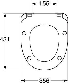 Istuinkansi Nordic 8M56 - Soft-close & Quick-release