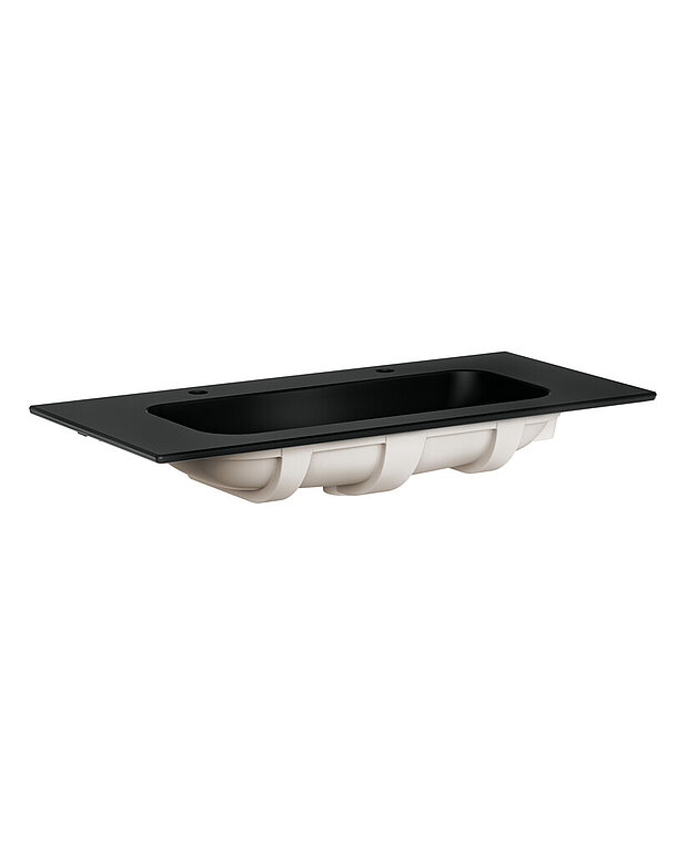 Artic slim Furniture washbasin - Fits Artic Vanity units with recessed fronts
Made from hygienic, durable and densely sintered sanitary ware
Less visible placement of overflow drain in front side