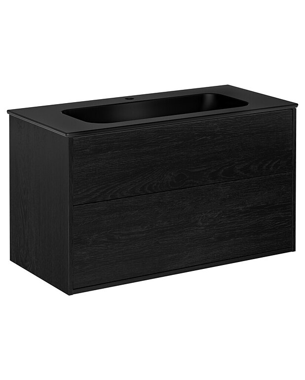 Skapītis Artic – 100 cm - Porcelāna izlietne ar modernu dizainu un plašām virsmām visiem jūsu piederumiem
Pop-up sifons ar viedo tīrīšanas funkciju
Izgatavots no mitruma izturīgiem materiāliem