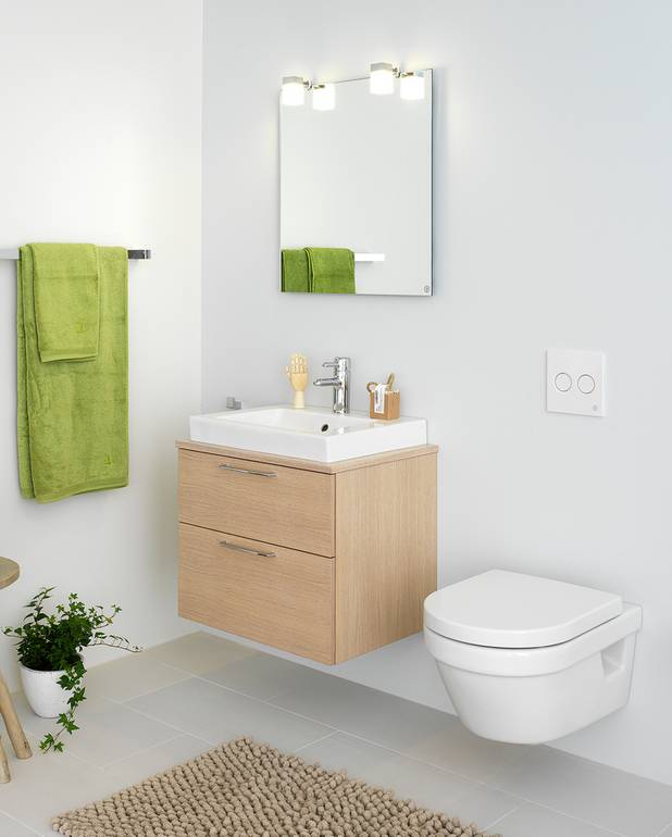 Bathroom mirror Artic - 60 cm - For permanent installation on wall
Protection class IP44
LED lighting