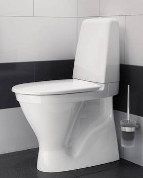 Public-toilet 6646 - S-lås, høj model, Hygienic Flush