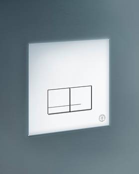 Toalettknapp for fikstur XS – veggknapp, rektangulær
