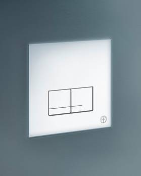 Toalettknapp for fikstur XS – veggknapp, rektangulær