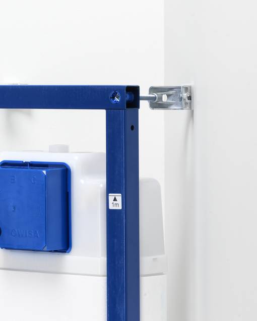 Hörnväggfäste för fixtur Triomont - Enkel, säker, smart installation