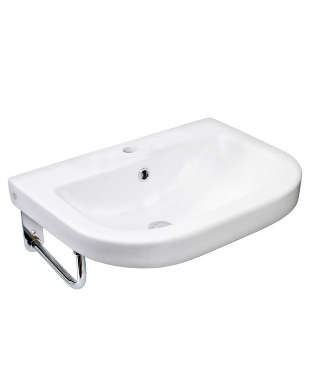 Bathroom sink 860-2 - for bolt/bracket mounting 60 cm - Specially designed pipe brackets
For bolt or bracket mounting
