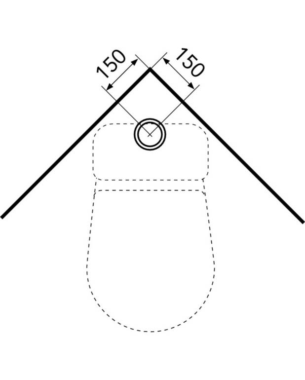 Unitazas „Nautic 1591“ – atviras „s“ formos nuotakas, plati apačia, „Hygienic Flush“ funkcija - Lengvai valomas ir minimalistinio dizaino
Atviras apiplovimo kraštas palengvina valymą
Plati apačia uždengia senojo unitazo paliktas žymes