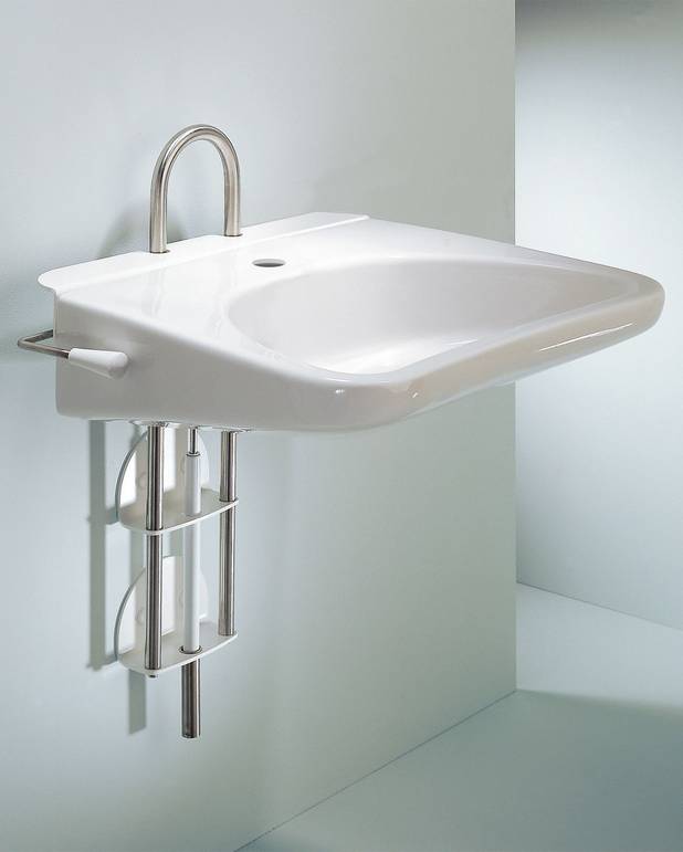 Tvättställslyft 1704 - Passar alla bultmonterade tvättställ
Höj- och sänkbar (315 mm)
Spaken kan placeras på höger eller vänster sida