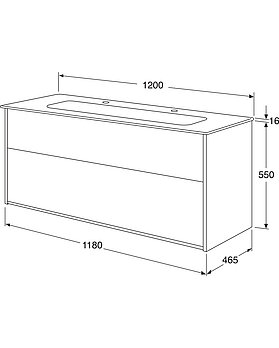 Pesuallaskaappi Artic – 120 cm - Mittapiirros - Gustavsberg_Vanity-unit-Artic-1200mm_with_WB_2_tap.jpg