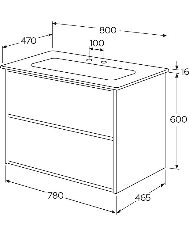 Ducentic-allaskaappi 80cm, 2 laatikkoa - Mittapiirros - Gustavsberg_Vanity-unit-Ducentic_2-800mm_with_WB_1_1_ProductImages1300x1620.jpg