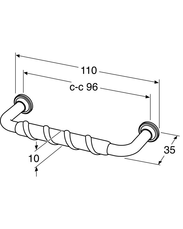 Cabinet handle H3 - Drawing - GB7199H3LB096_drawing.jpg