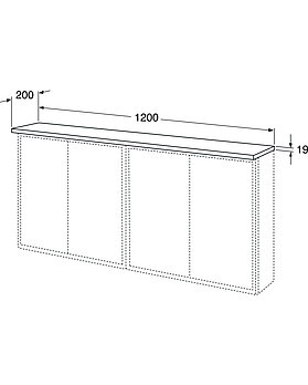 Ülemine paneel, Graphic – 120 cm - Joonis - GB71GCTP1216xx_drawing.jpg