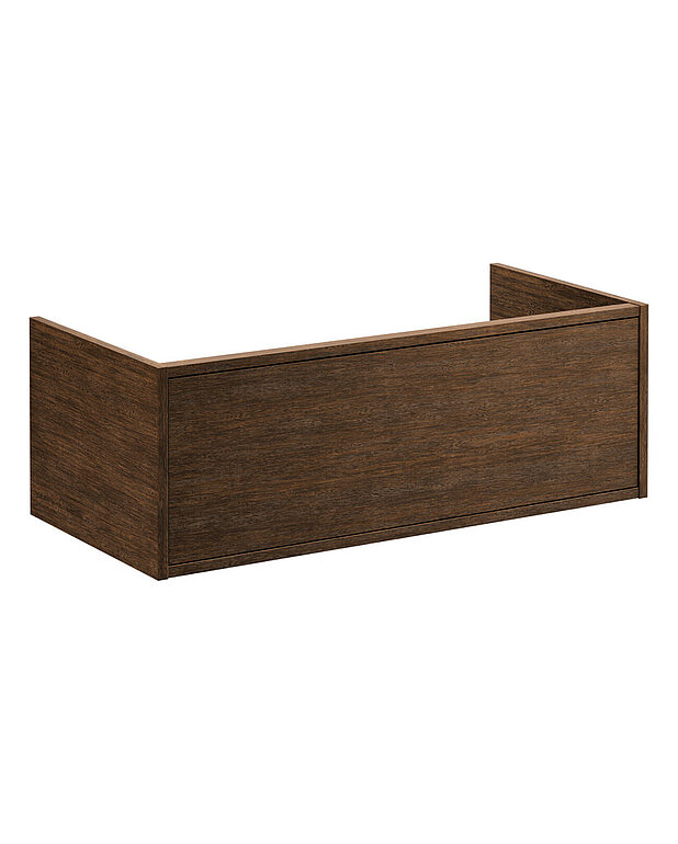 Ducentic Vanity cabinet 100cm - Created for the 200 year anniversary of Gustavsberg, celebrating the heritage of caftsmanship and design
Spacious drawer interior without the need for a cut-out for the water trap, creating more space for storage
Water trap sold separate or included in bundle together with washbasin/worktop