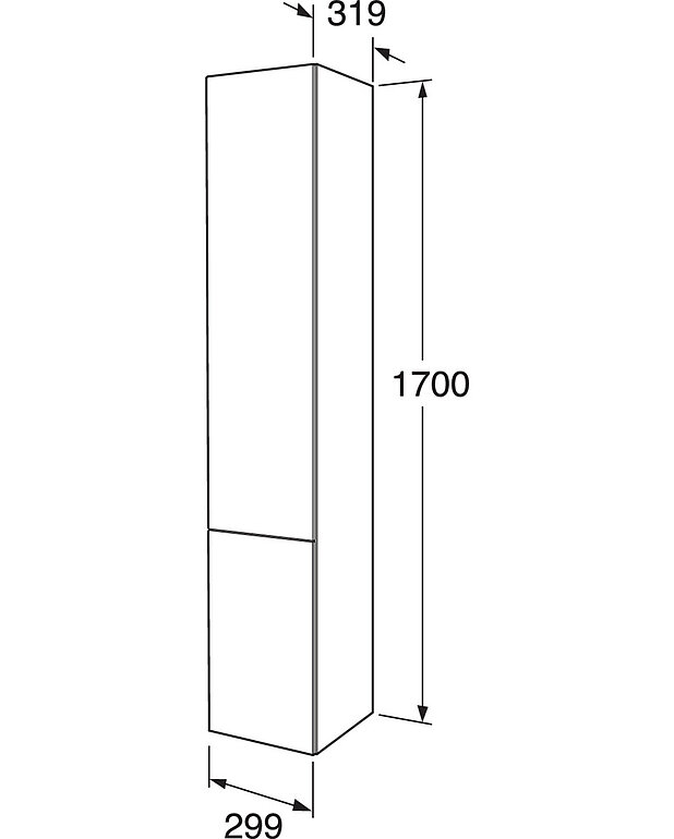Tall cabinet Graphic Base - 30 cm - Drawing - GB71GBTC30AG.jpg