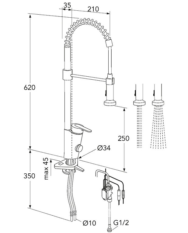 Keittiöhana Nordic Plus - spiraflex - Mittapiirros - GB41203788_drawing.jpg