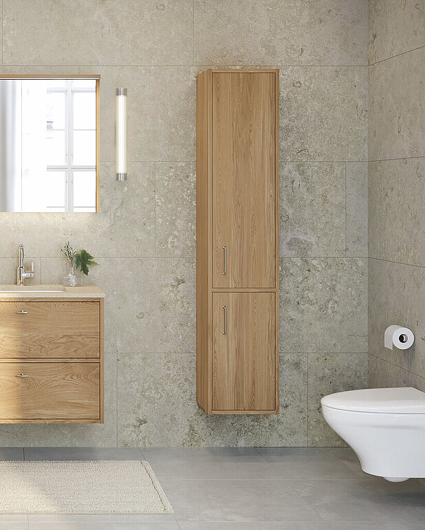 Ducentic Tall cabinet w 2doors 35cm - Reversible doors for right or left mounting