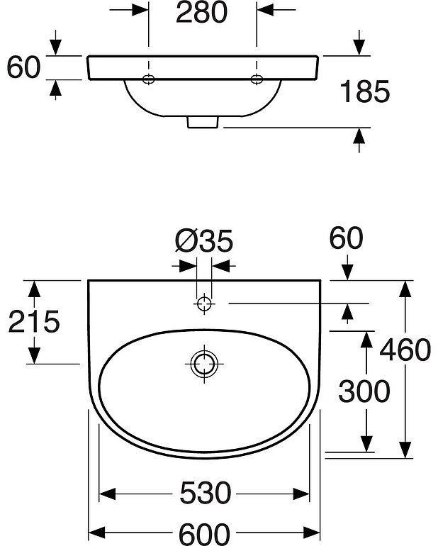 Washbasin bundle Nautic 60 cm - Drawing - Gustavsberg_Washbasin__Nautic__Care_5560__600m-1300x1620.jpg