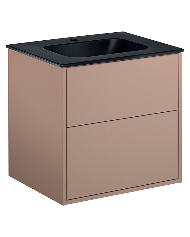 Vanity unit Artic - 60 cm - Washbasin in porcelain with thin design and generous surfaces for all your items
Water trap with pop-up and smart cleaning function
Manufactured in moisture resistant materials