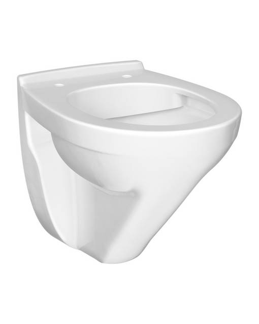 Kort vägghängd toalett Nordic³ HF 3635 - Funktionell design, skandinaviska standardmått
Glaserad under spolkant för enklare rengöring
Passar med våra fixturer
