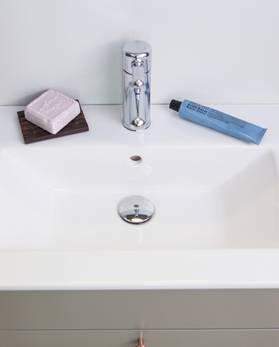 Bathroom sink for vanity unit Graphic - 80 cm