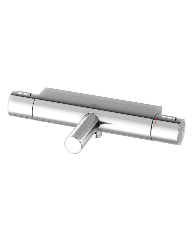 Tub faucet New Nautic - Thermostat - Safe Touch, minimizes the heat on the front of the mixer
Even water temperature during pressure and temperature changes
To be completed with the wall shower
