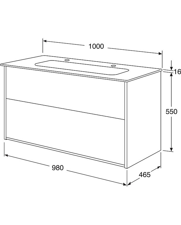 Valamukapp Artic – 100 cm - Joonis - Gustavsberg_Vanity-unit-Artic-1000mm_with_WB_2_tap.jpg