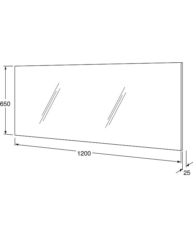 Bathroom mirror Artic - 120 cm - Drawing - 4880_12_nolight_drawing.jpg