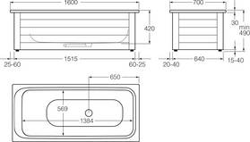 Badekarfront 7416 – 1600 × 700