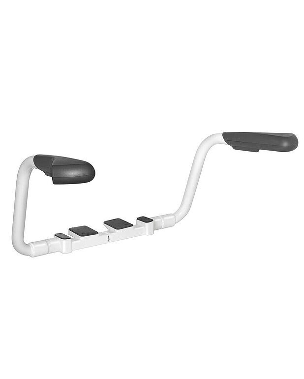 Inva käetugi Nautic 3055 - Ergonoomiliselt vormitud haardkäepide
Kombineeritakse prill-lauaga inva 3060