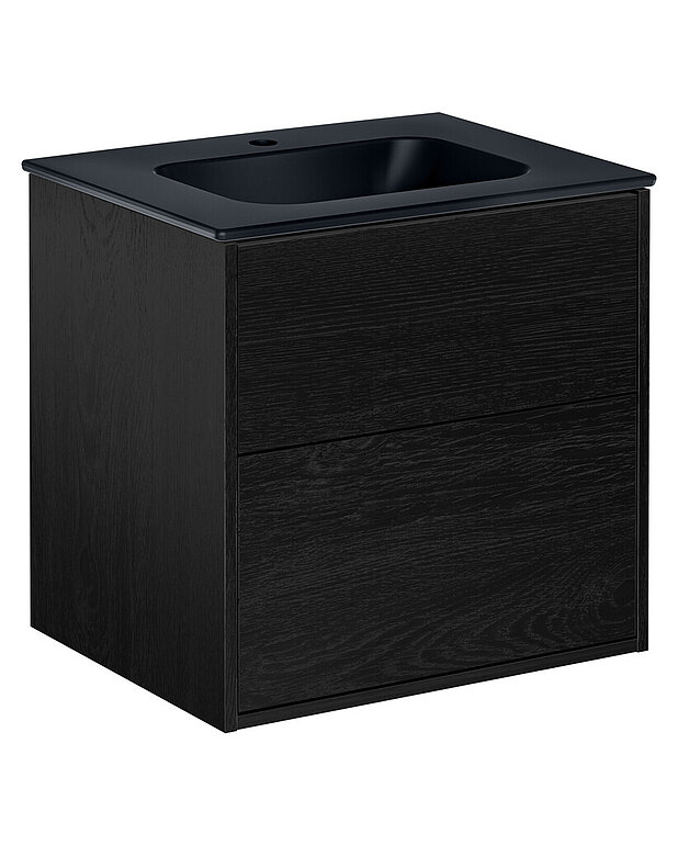 Vanity unit Artic - 60 cm - Washbasin in porcelain with thin design and generous surfaces for all your items
Water trap with pop-up and smart cleaning function
Manufactured in moisture resistant materials