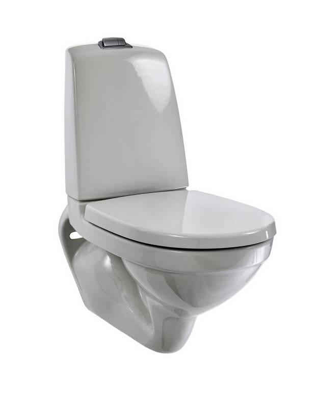 Seinakinnitusega WC-pott Nautic 5522 paagiga - Puhastussõbralik ja minimalistlik disain
Ruum paagi taga koristamise lihtsustamiseks
Ergonoomiline kõrgendatud loputusnupp
