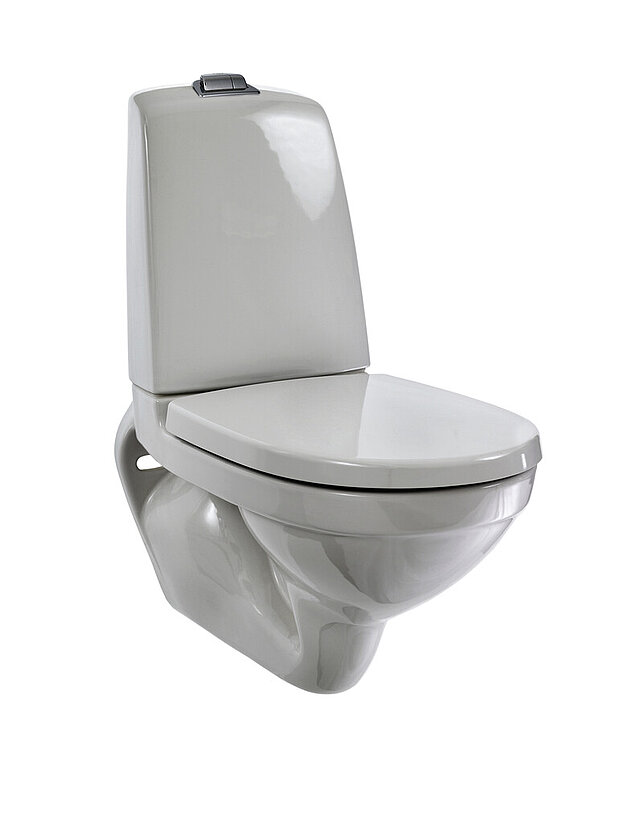 Wall hung toilet Nautic 5522 - with tank - Easy-to-clean and minimalist design