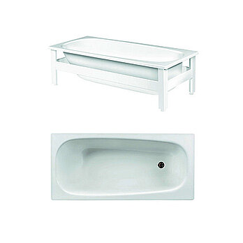 Badkar 1571 med benstativ - 1570x700 - first