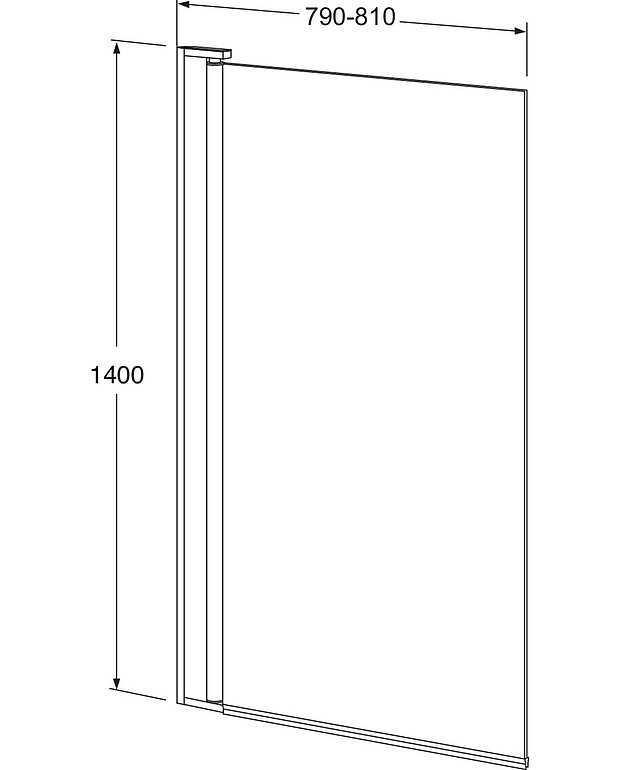 Square kylpyammeen ovi - Mittapiirros - Square_80_bathtub_door.jpg