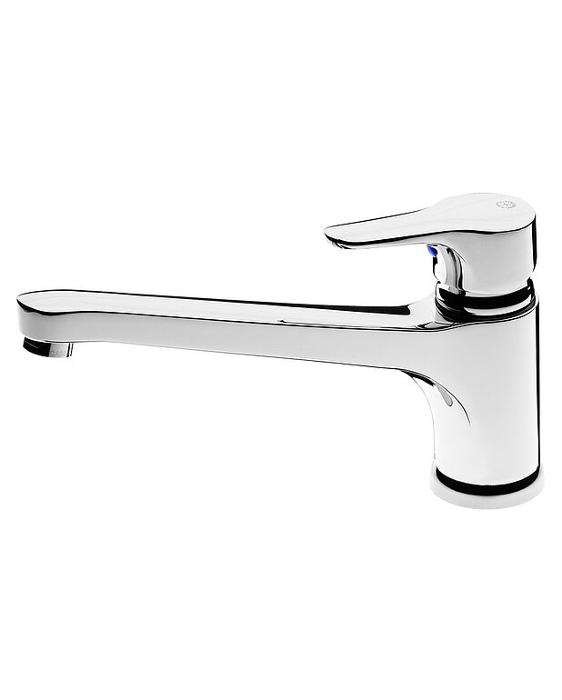 Keittiöhana Nautic - matalalla valetulla juoksuputkella - Energialuokka B, säästää vettä ja energiaa.