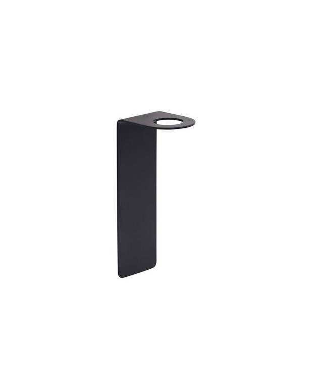 Ziepju dozatora turētājs - pie sienas stiprināms ziepju sūkņa turētājs ar minimālistisku dizainu
Uzstādīts, izmantojot spēcīgu, abpusēju līmlenti
Turētāju tāpat var izmantot arī dušā un uz galda virsmas