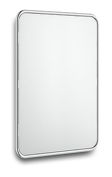 „Ducentic“ veidrodis, mažas - Veidrodis su rėmu iš poliruoto cinkuoto plieno