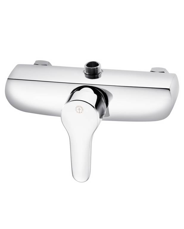 Shower mixer Nautic - single-lever - Adjustable comfort flow can be activated as needed
Adjustable max temperature for increased scald protection
Can be adjusted for universal accessibility with extended lever