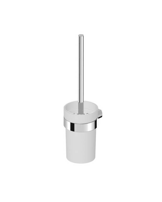 Toilet brush incl holder Square - An exclusive design with straight lines and rounded corners
Can be screwed or glued
Made of brass