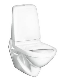 Wall-hung toilet Public 6622 - with cistern, Hygienic Flush