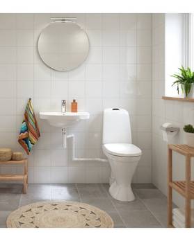 WC-istuin Nautic 1591 - avoin S-lukko, suuri jalka, Hygienic Flush.