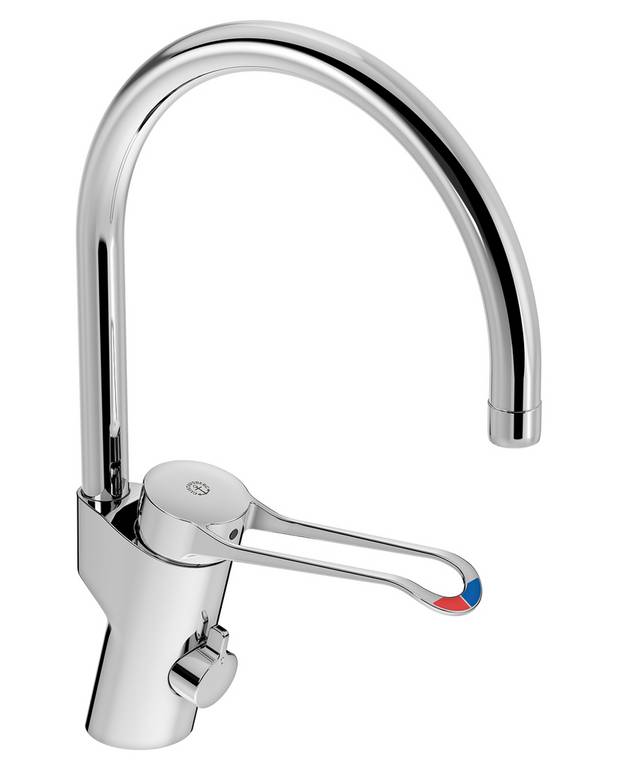  - Contains less than 0.1% lead 
Energy class B
Equipted with elongated lever