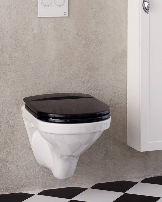 Toilet seat Logic 9M11 - Soft Close - Fits all toilets in the Logic series
Soft Close (SC) for quiet and soft closing