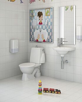 Tualetes pods 305, bērnu modelis - S veida savienojums - second