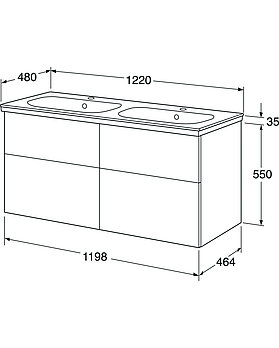 Bathroom cabinet Artic - 120 cm