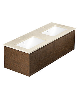 Ducentic Vanity 120cm, Brown oak