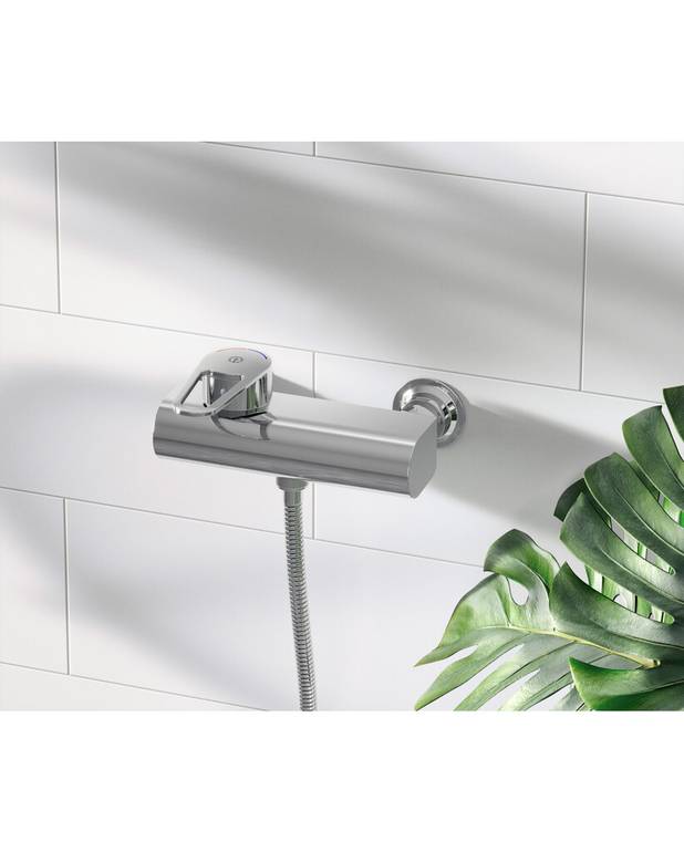 Bathroom sink faucet Metic - Modern design
Low model for smaller washbasins
Ceramic cartridge ensures non-drip operation and longevity