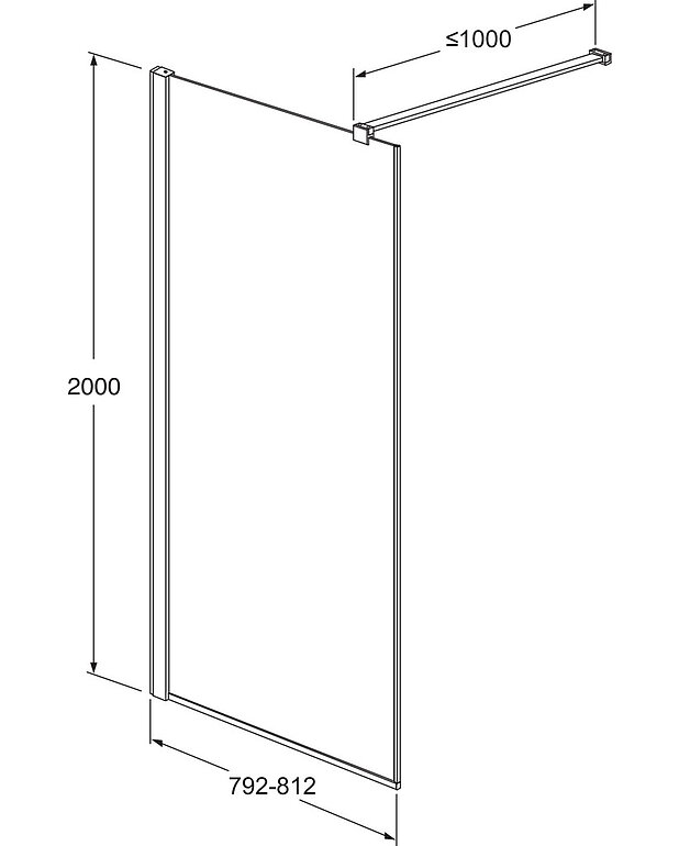 Square Duschvägg - Måttskiss - Square_80_shower_wall.jpg