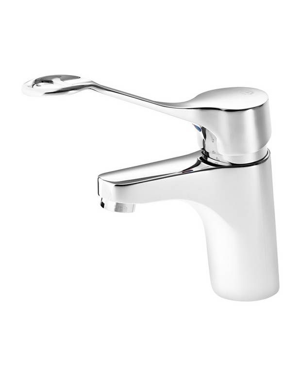 Bathroom sink faucet Care - Energy class A, saves water and energy 
Eco-start, 17°C when lever straight forward
Adjustable comfort flow and comfort temperature