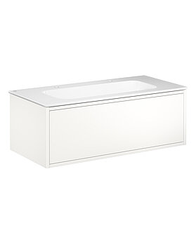 Ducentic servantskap, 100 cm, hvitt