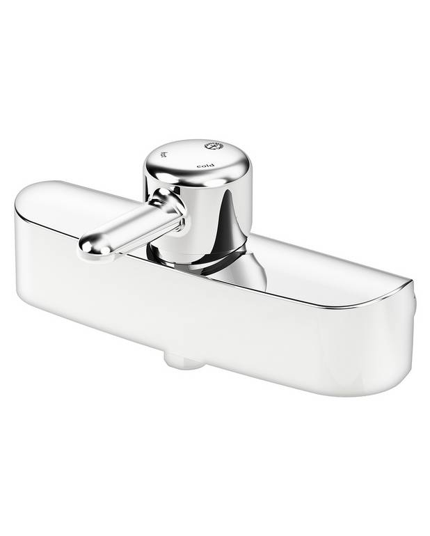 Shower faucet Logic - single-lever - Combine with spout for kitchen or bathroom sinks or bathtubs
Plugged connections for extra water outlets
Optional coloured levers